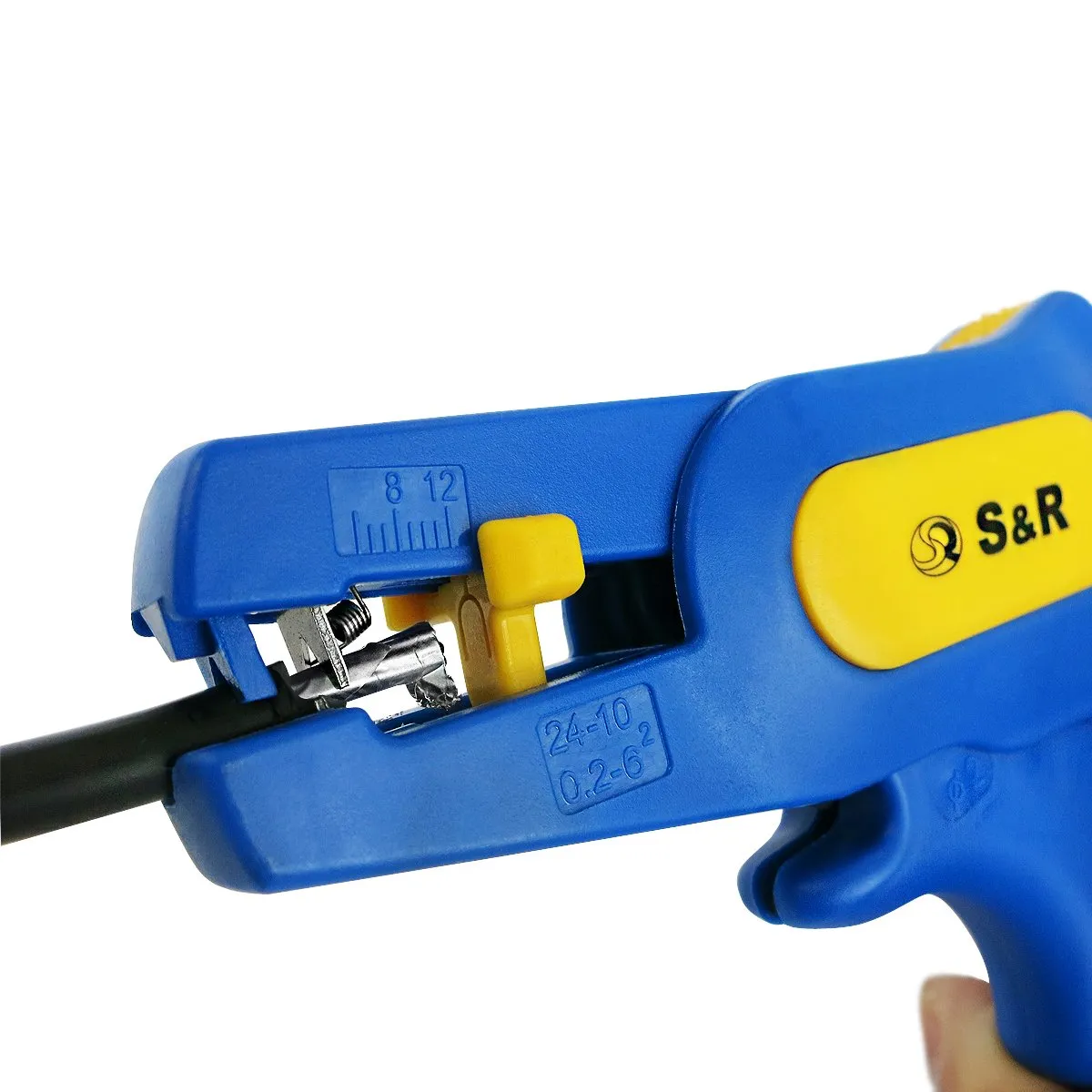 S&R pinza spelafili automatica 0,2-6 mm² per cavi elettrici