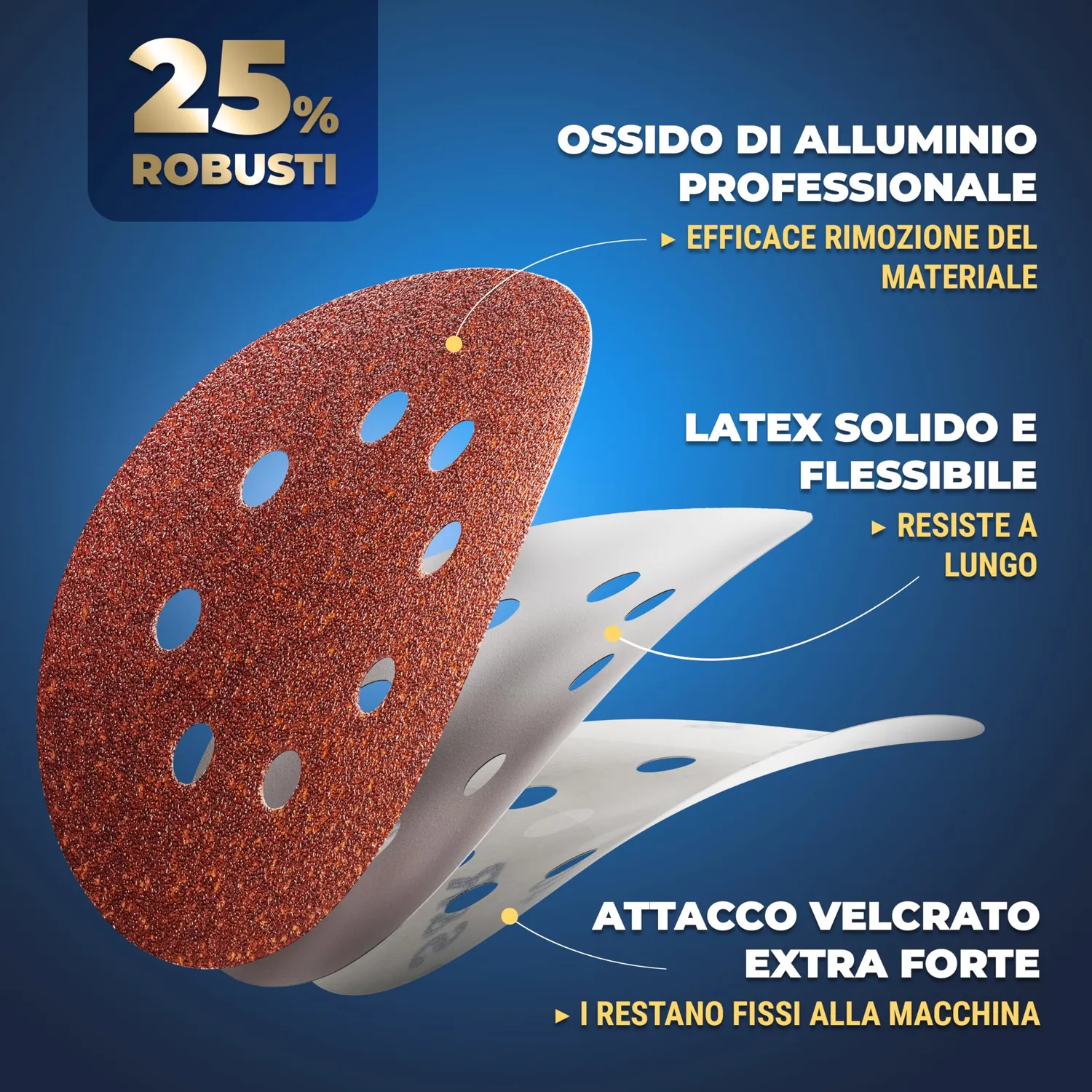 S&R dischi abrasivi 125 mm set 60 pezzi grana 40-240