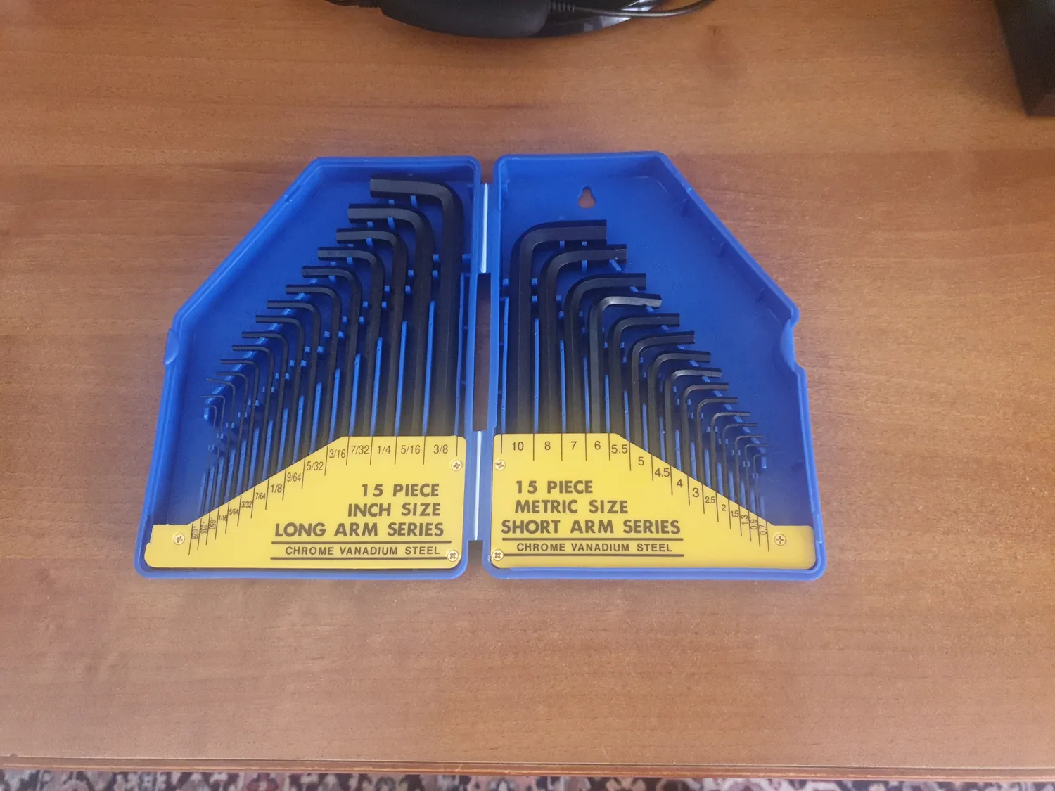 S&R set chiavi a brugola esagonali 30 pz metriche e pollici