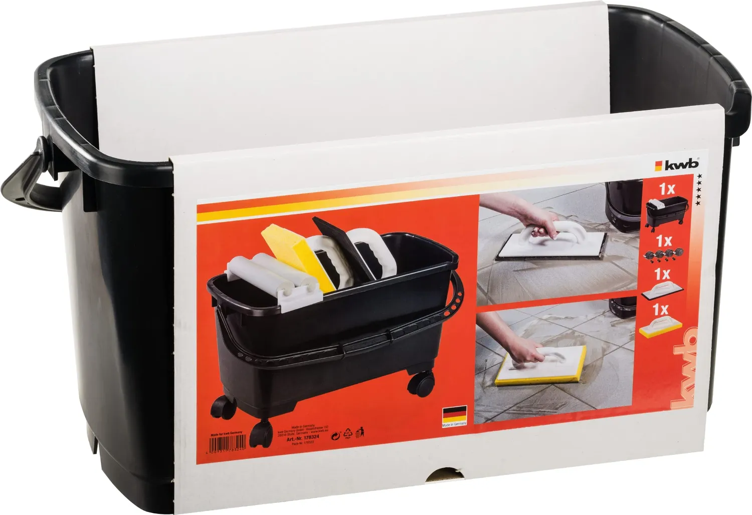 KWB 1783-24 set piastrellista 3 pz secchio 24 L