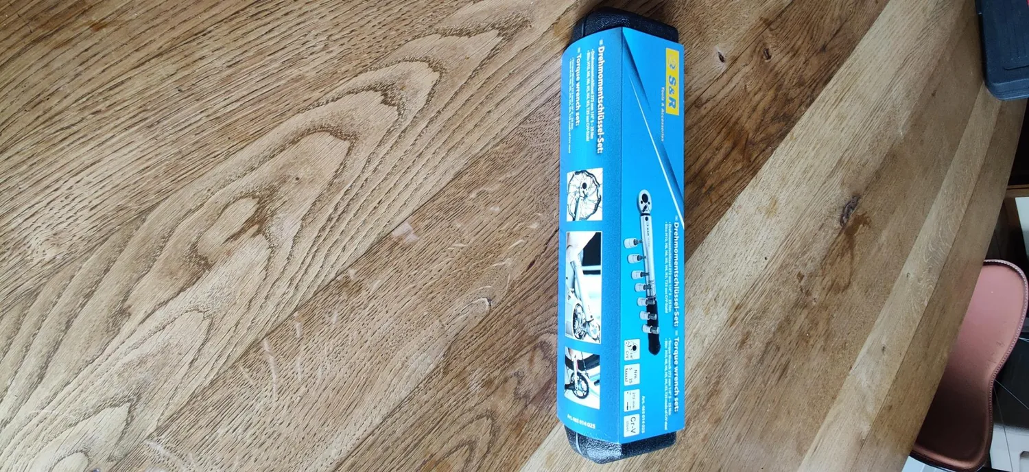 S&R Chiave dinamometrica 1/4 5-25Nm bici 7 inserti