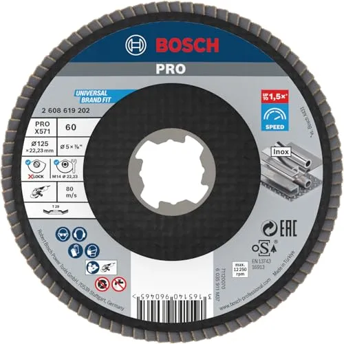 Bosch Expert PRO X571 disco lamellare 125 mm K60 metallo