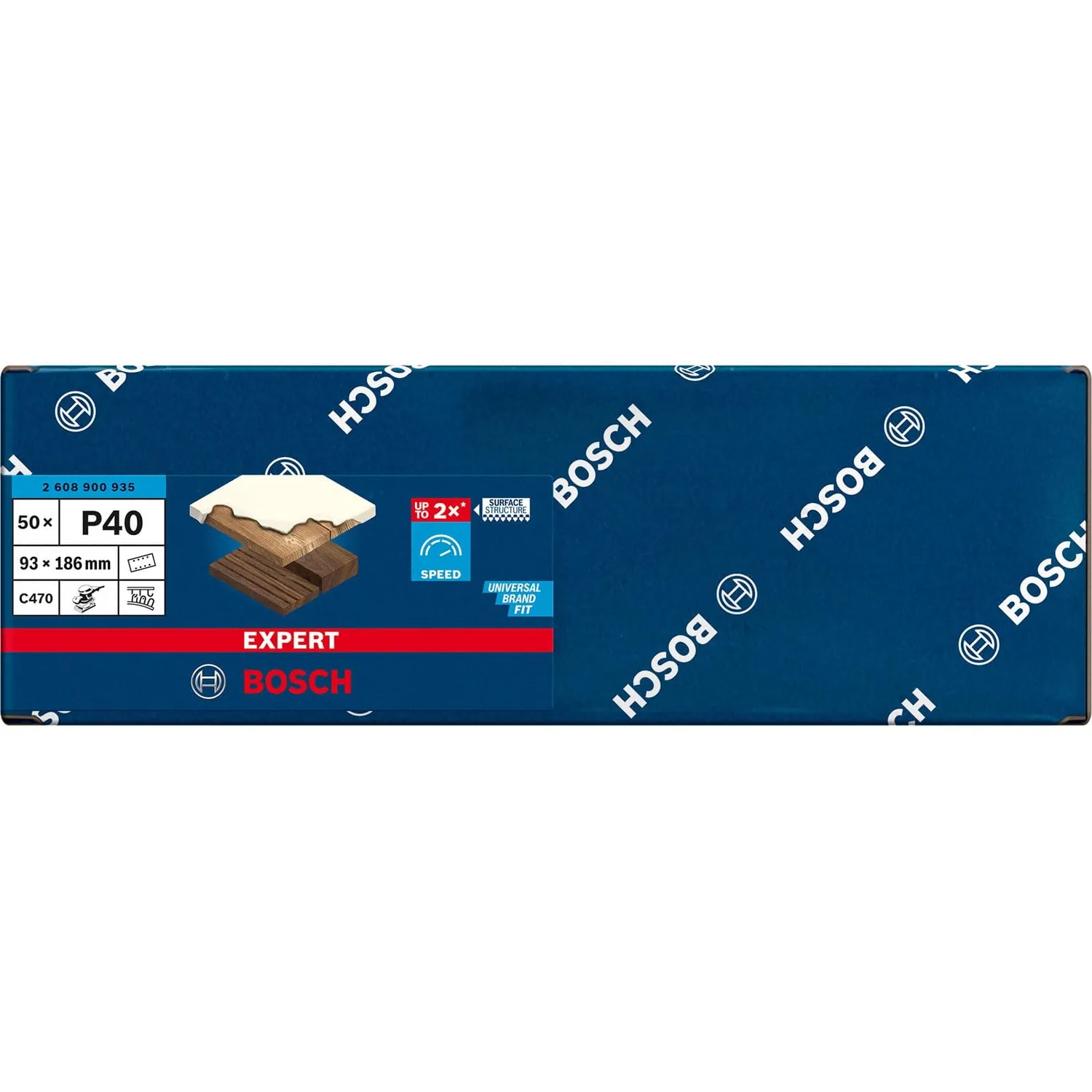 Bosch Expert C470 fogli abrasivi 93x186 G40 50pz