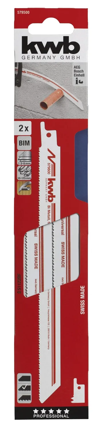 KWB 5795-00 lame sciabola metallo 2 pz flessibili