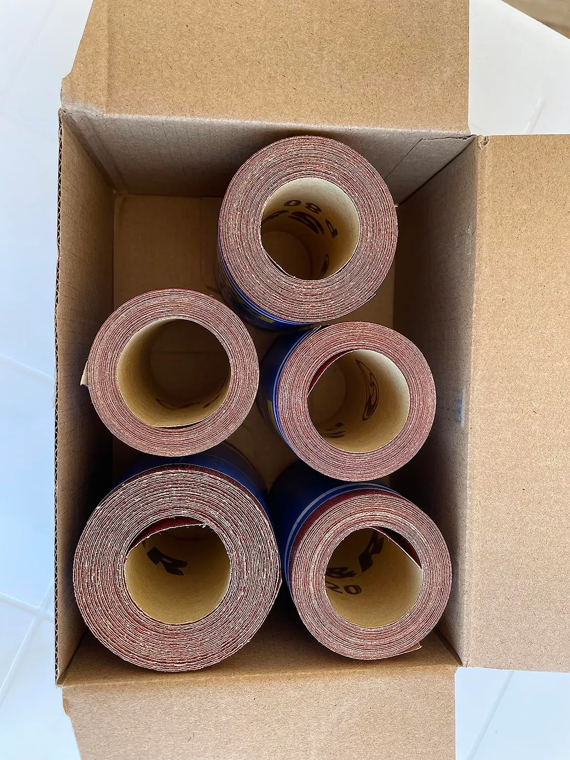 S&R Set 5 rotoli carta vetrata 93mm grana 60-240
