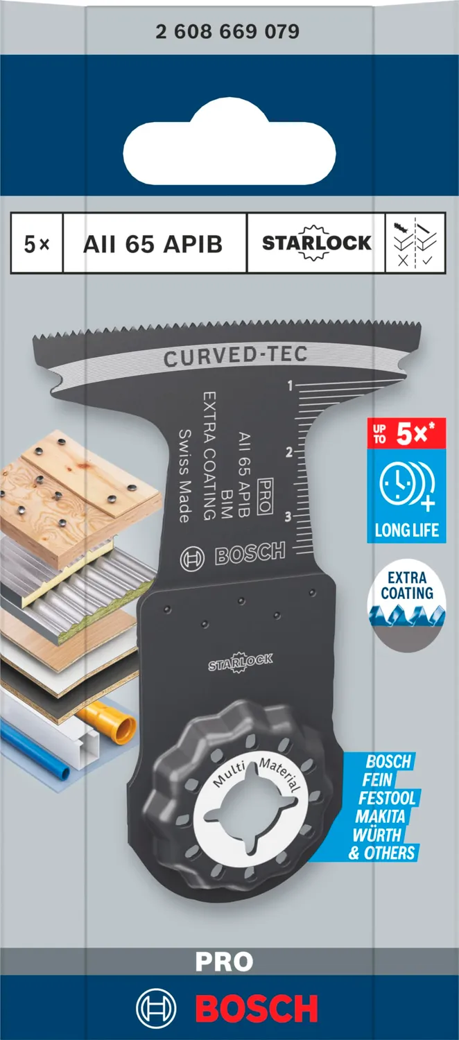 Bosch Expert PRO AII 65 APIB Lama Multifunzione 5 Pezzi BIM
