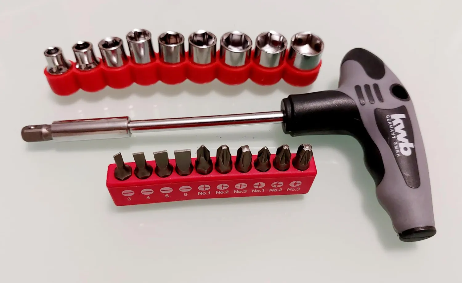 KWB 119390 set cacciavite a T 21 pezzi bit bussole