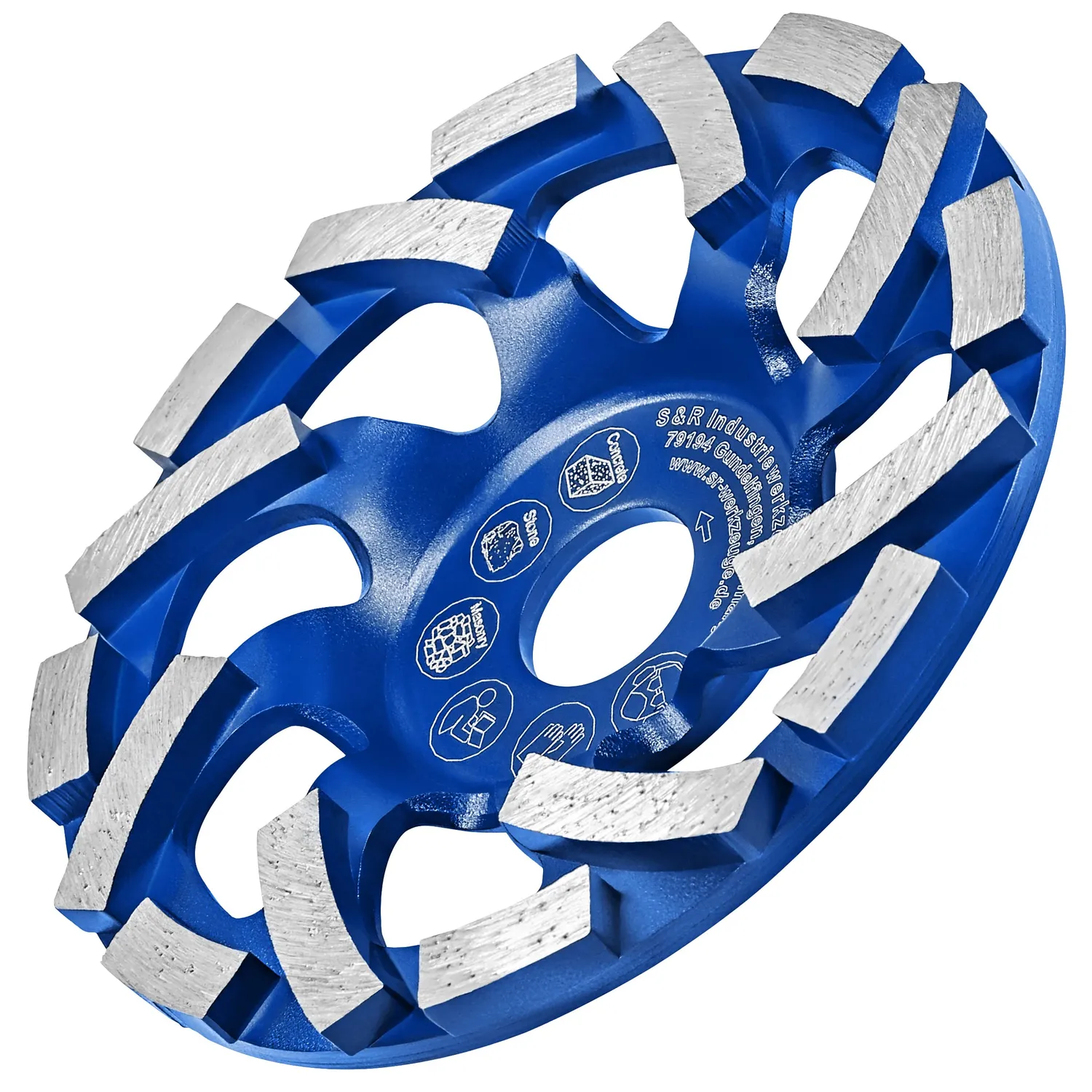S&R Mola a Tazza Diamantata 125 mm per Cemento