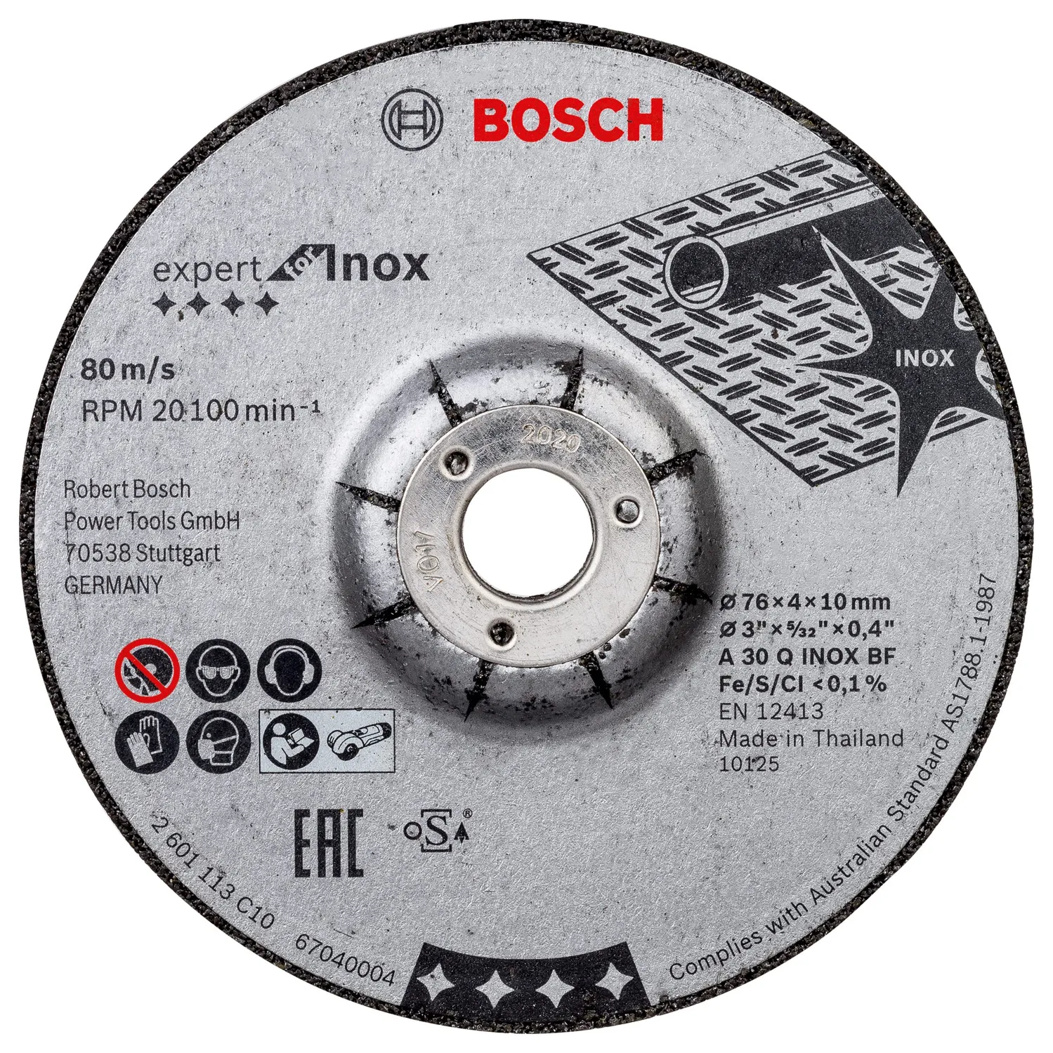 Bosch Expert set 9 dischi 76 mm Mini L-Boxx GWS-12V