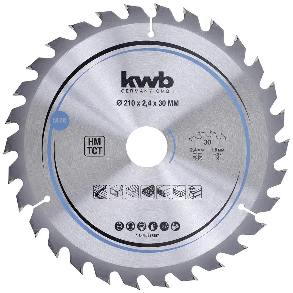 KWB Expert lama circolare 210x30 mm legno taglio rapido