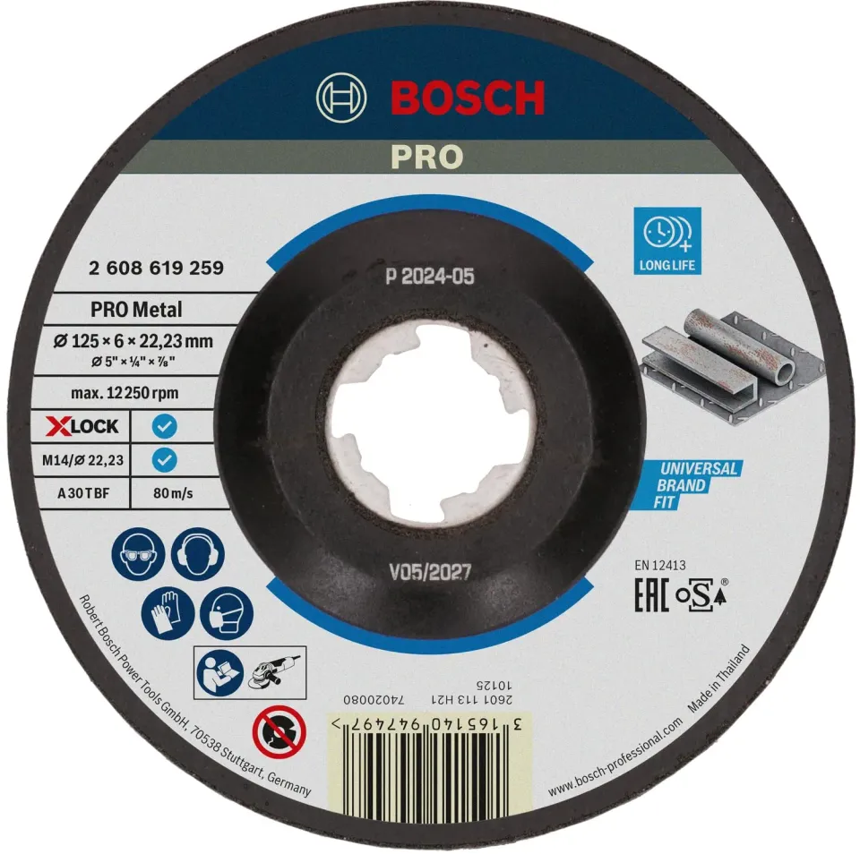 Bosch Expert mola da sbavo metallo X-Lock 125x6 mm