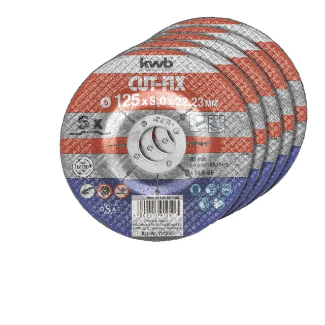 KWB Kraftixx 791295 disco taglio metallo 125 mm