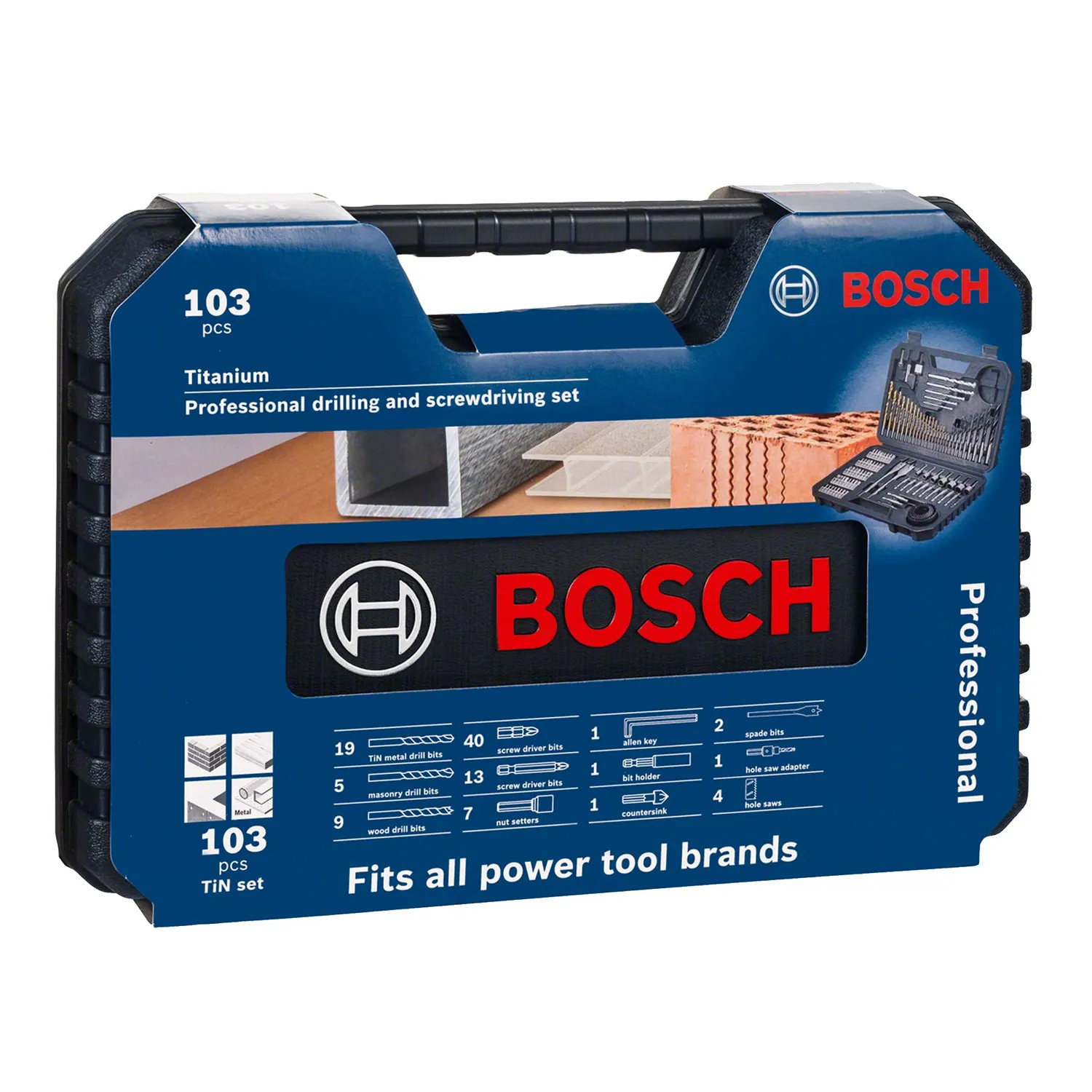Bosch Expert set punte e bit legno pietra metallo 103 pezzi
