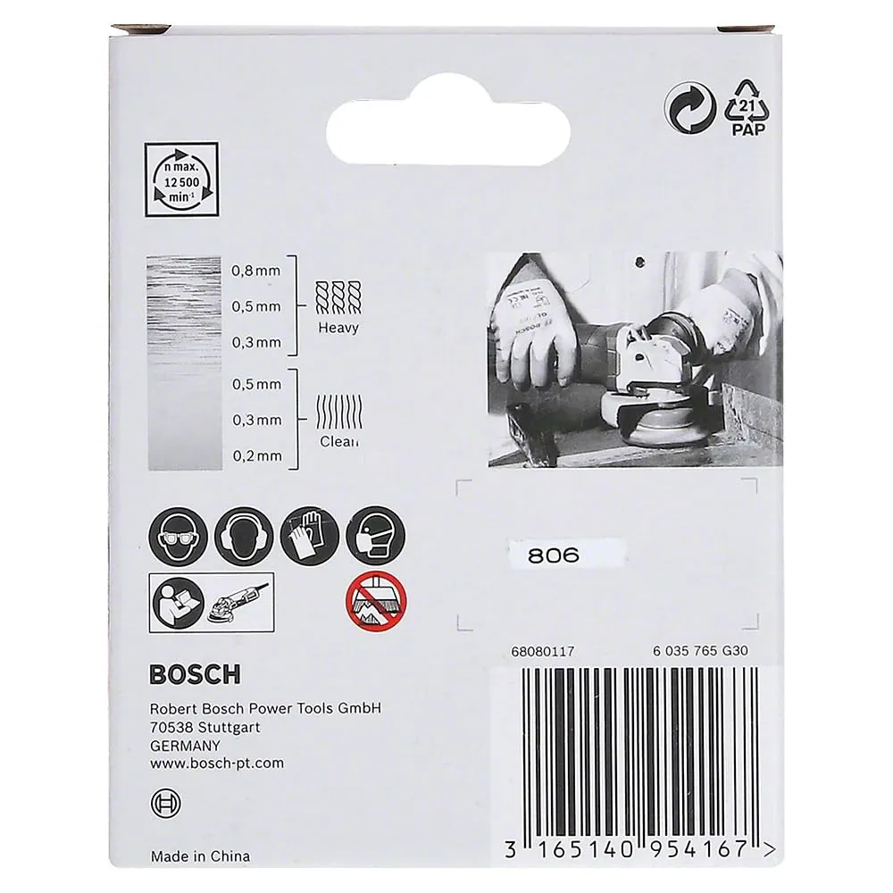 Bosch Expert PRO Metal Clean spazzola a tazza X-Lock 75mm