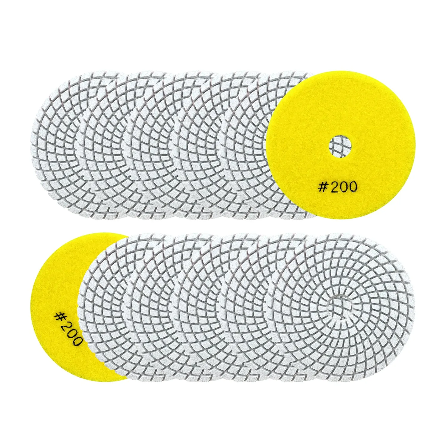 Sanleetek Tamponi Diamantati Lucidatura 100mm Set3 12pz