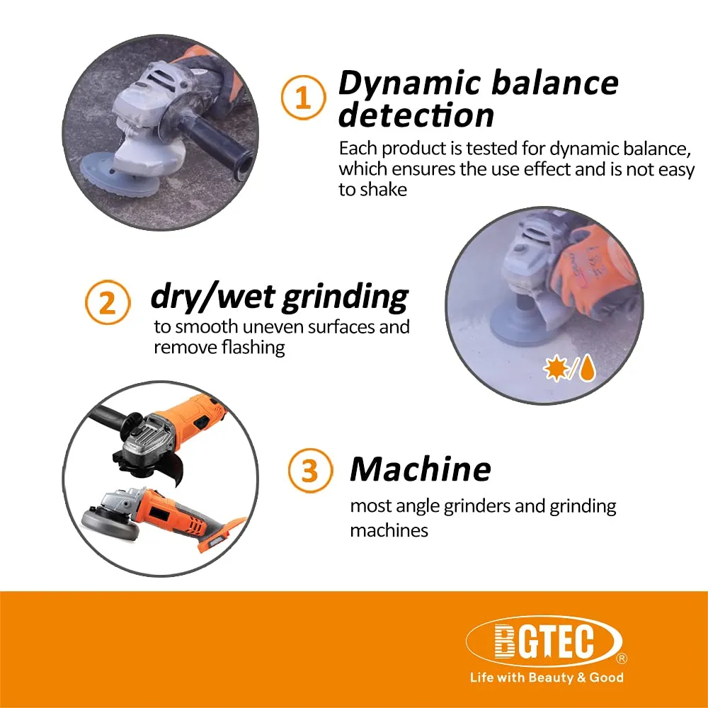 BGTEC Mola diamantata Turbo Row 115 mm M14 per cemento