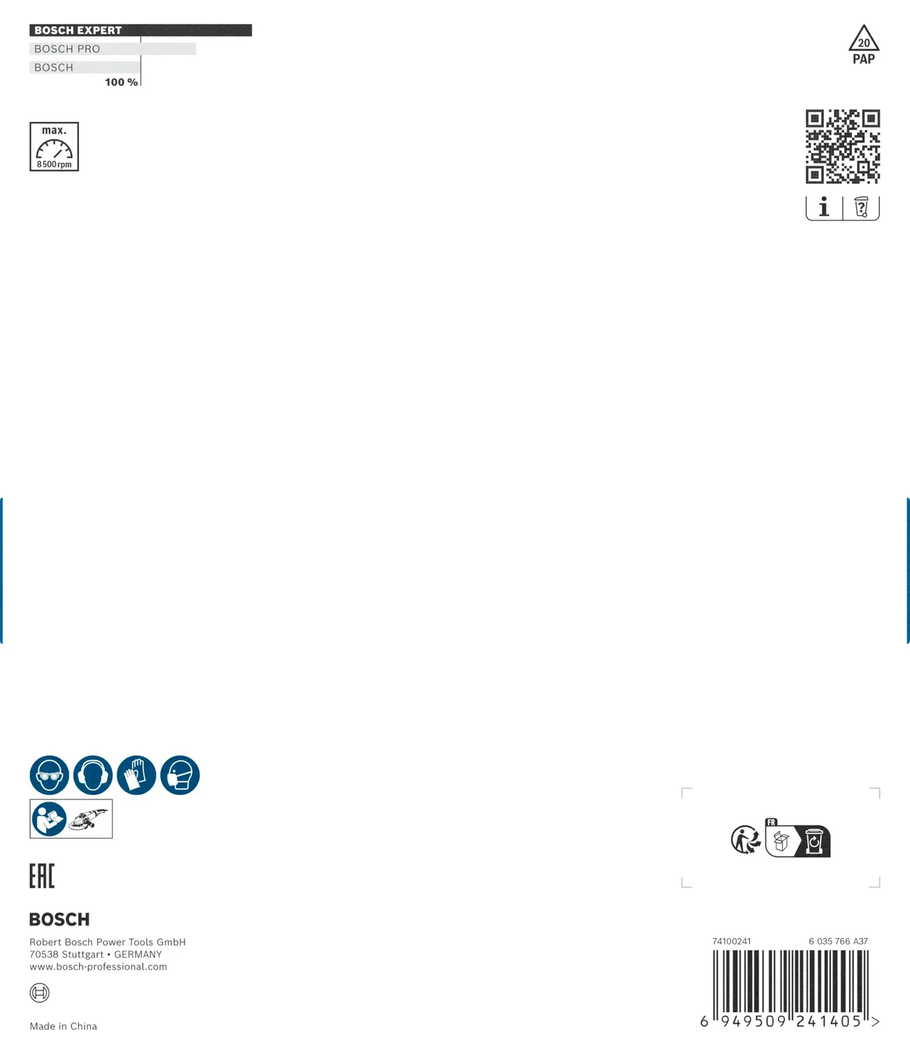 Bosch Expert mola a tazza 180 mm carburo grana grossa
