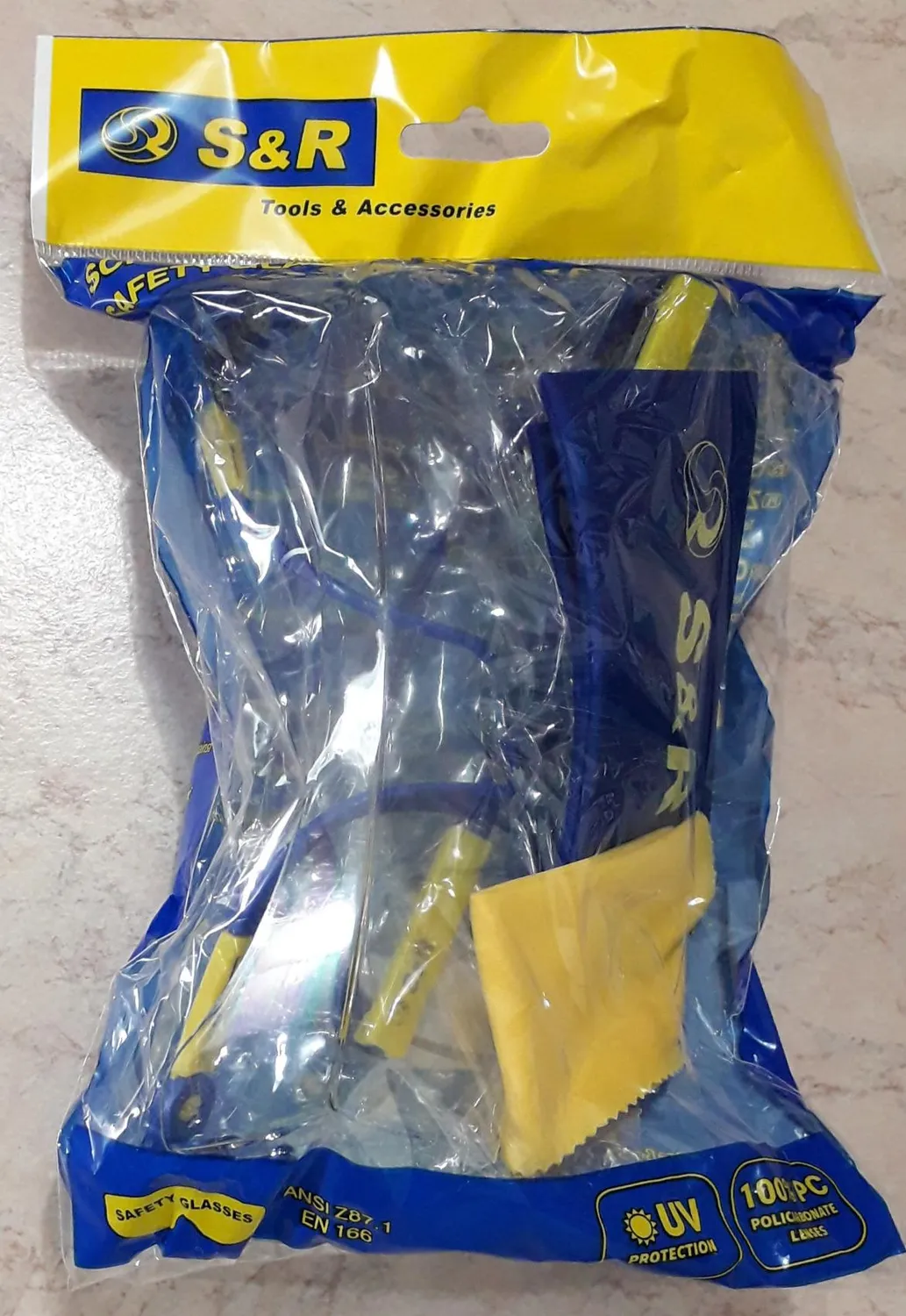 S&R Occhiali Protettivi Trasparenti Set 2 Pezzi UV