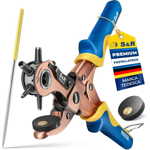S&R Fustellatrice Cuoio 250 mm 6 Fustelle 2-4,5 mm