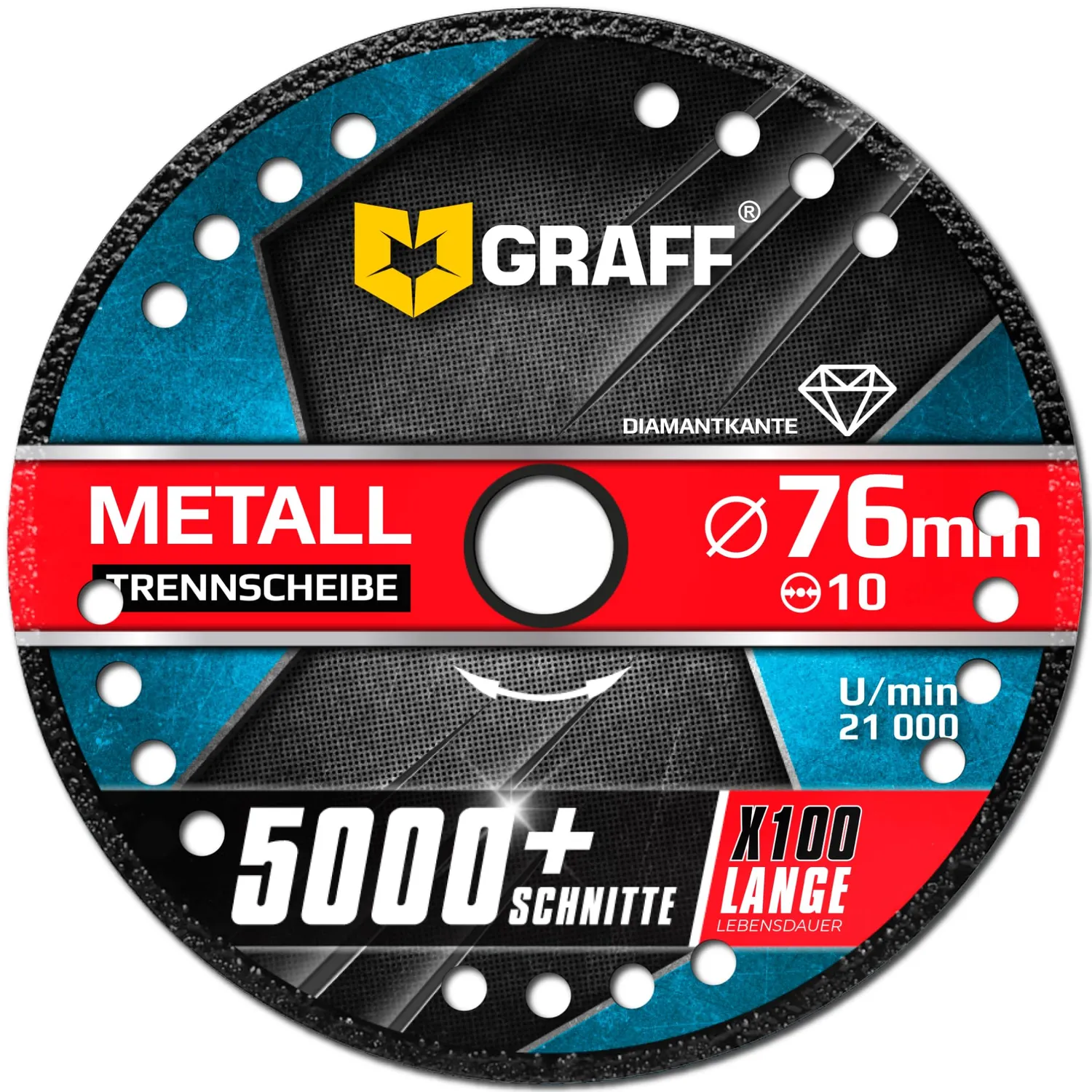 Graff Black disco taglio diamantato metallo 115mm sottile