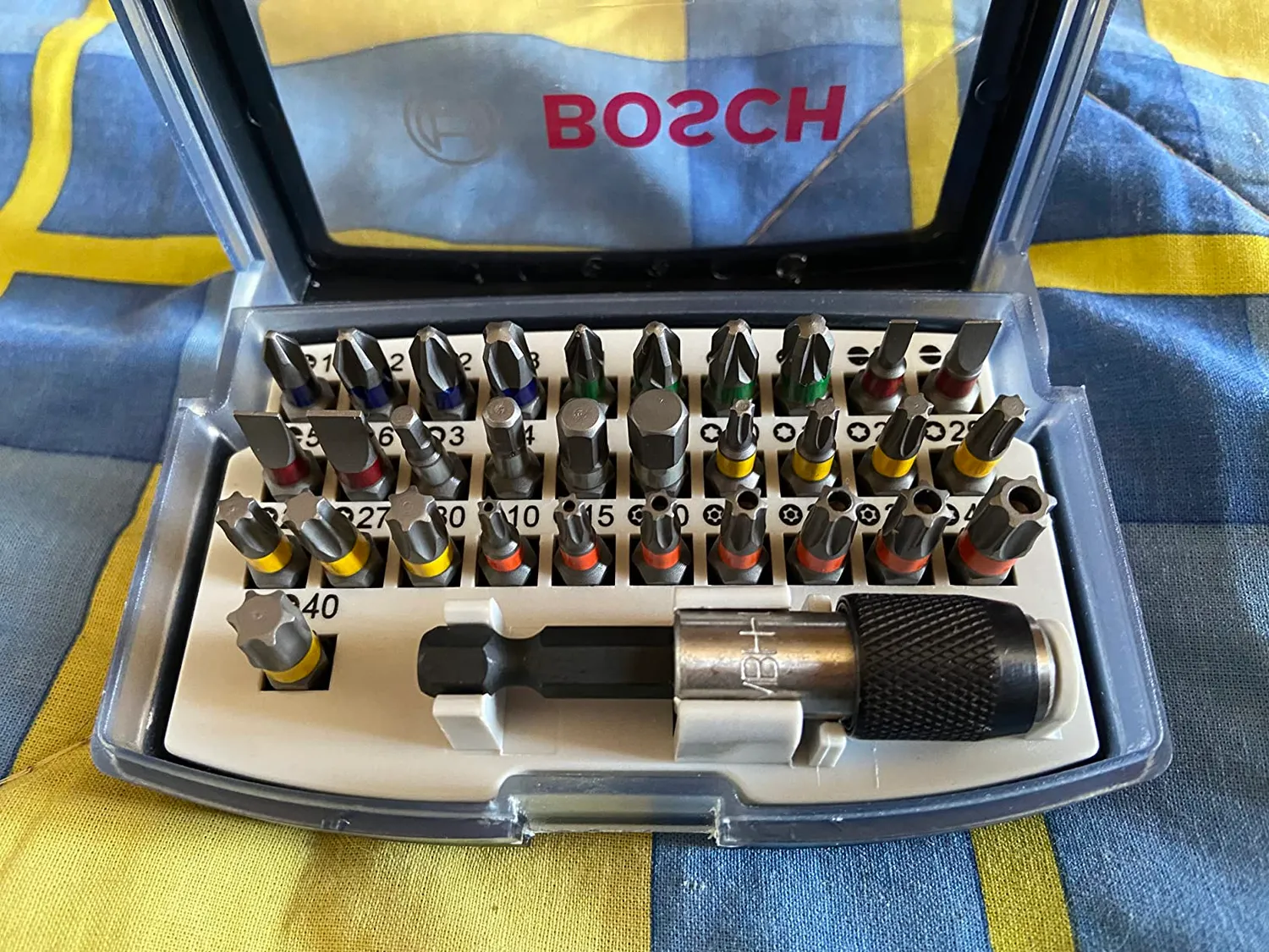 Bosch set 32 bit avvitamento 1/4" PH PZ Torx Hex