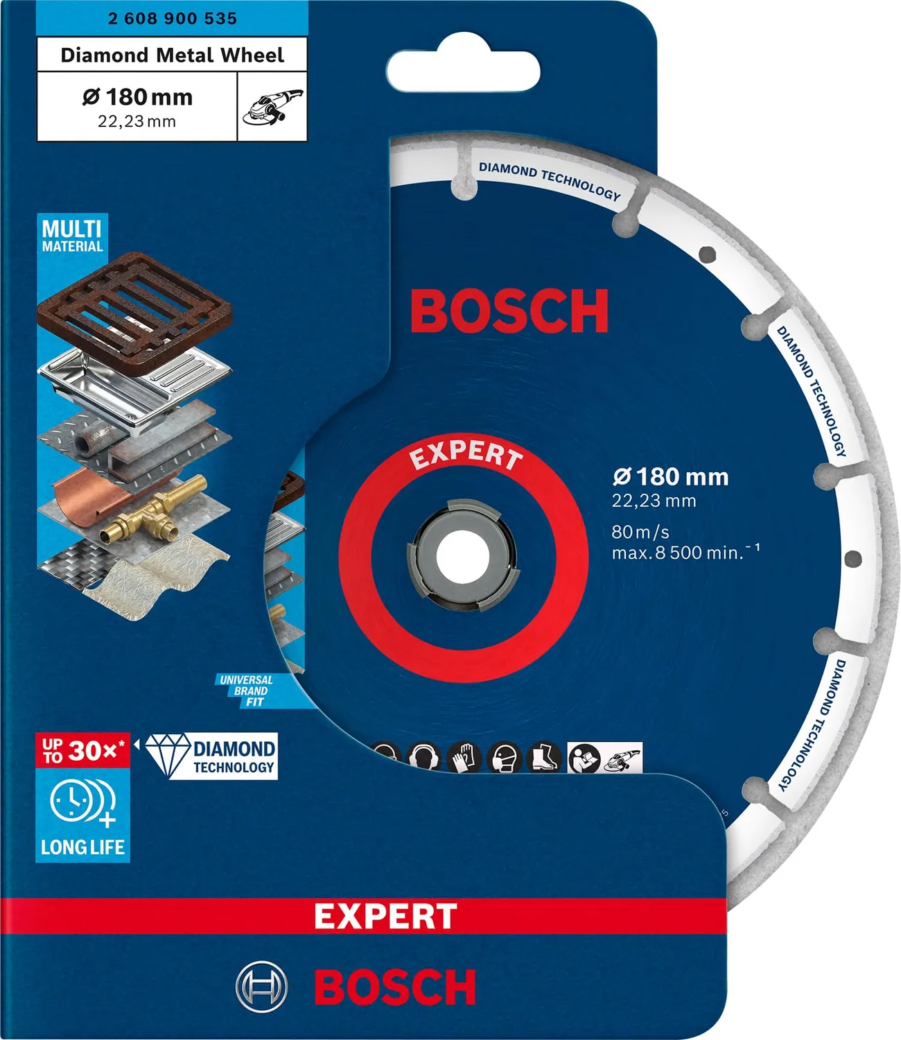Bosch Expert Diamond Metal Wheel disco 180mm metallo