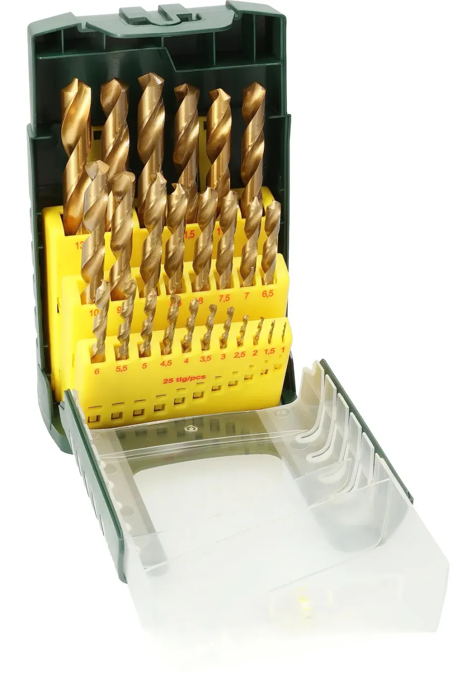 Bosch 2607017154 set 25 punte HSS-TiN metallo 1-13 mm