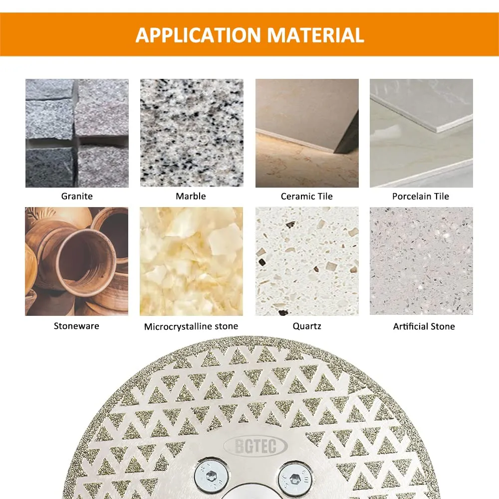 BGTEC disco diamantato 105 mm M14 per ceramica e marmo