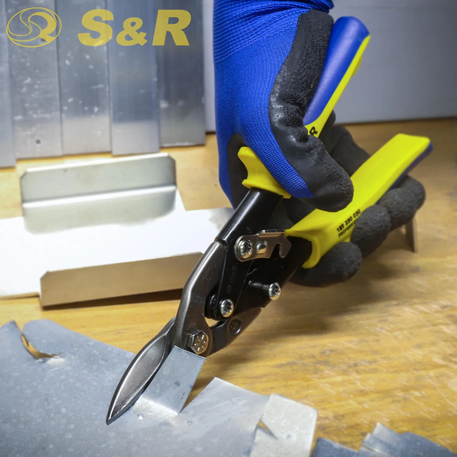 S&R Cesoie Lamiera Taglio Dritto 250mm CrMo