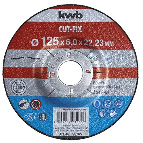 KWB Cut-Fix 793265 disco sbavatura 125 mm per metallo