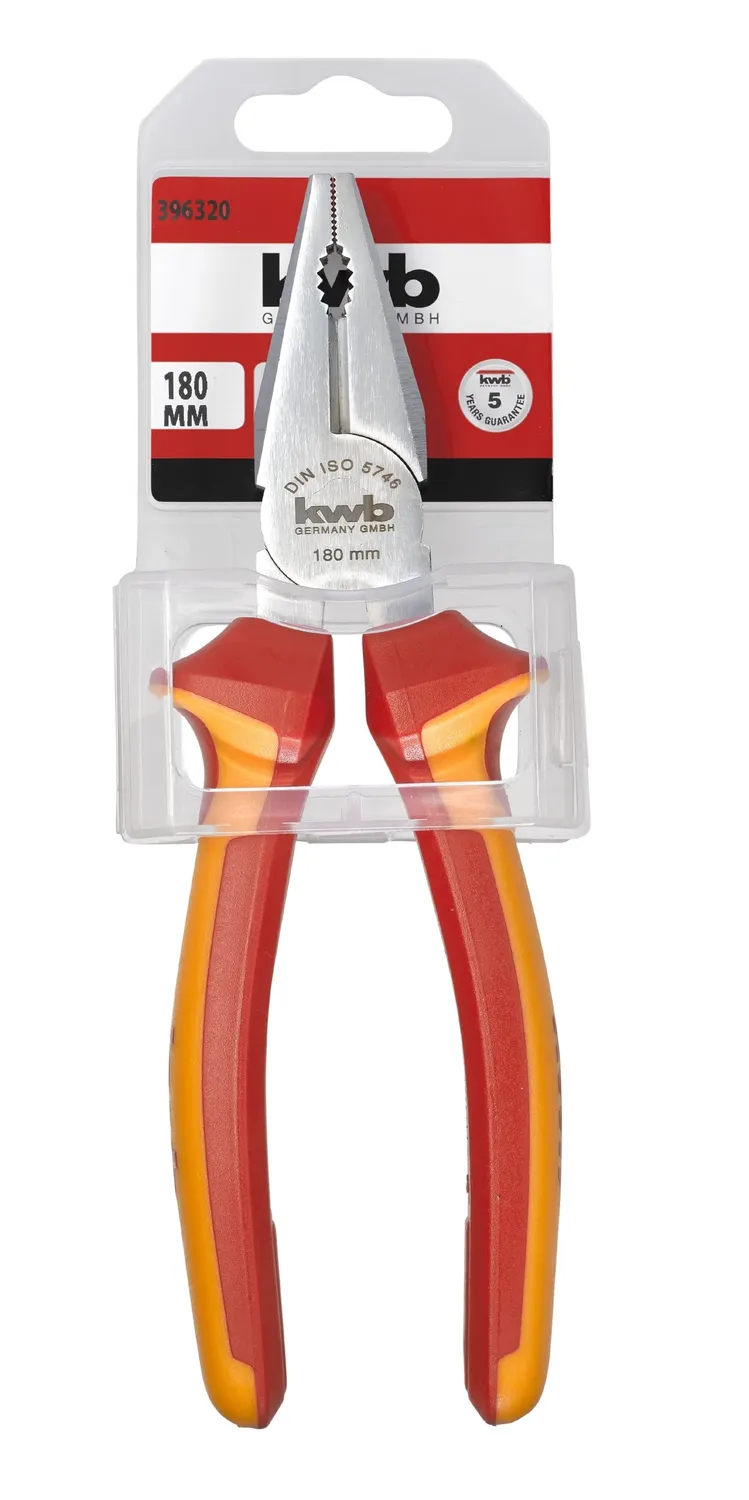 KWB 396320 Pinza Combinata 180 mm VDE isolata