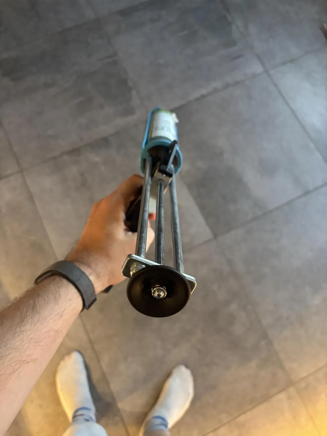 Graff pistola silicone 310 ml metallo tripla spinta