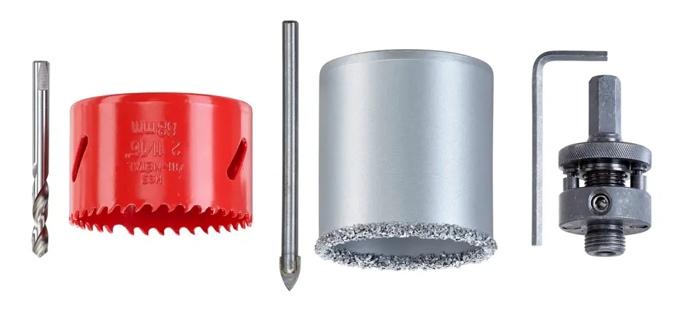 KWB 599290 set seghe a tazza 68 mm 6 pezzi bimetalliche