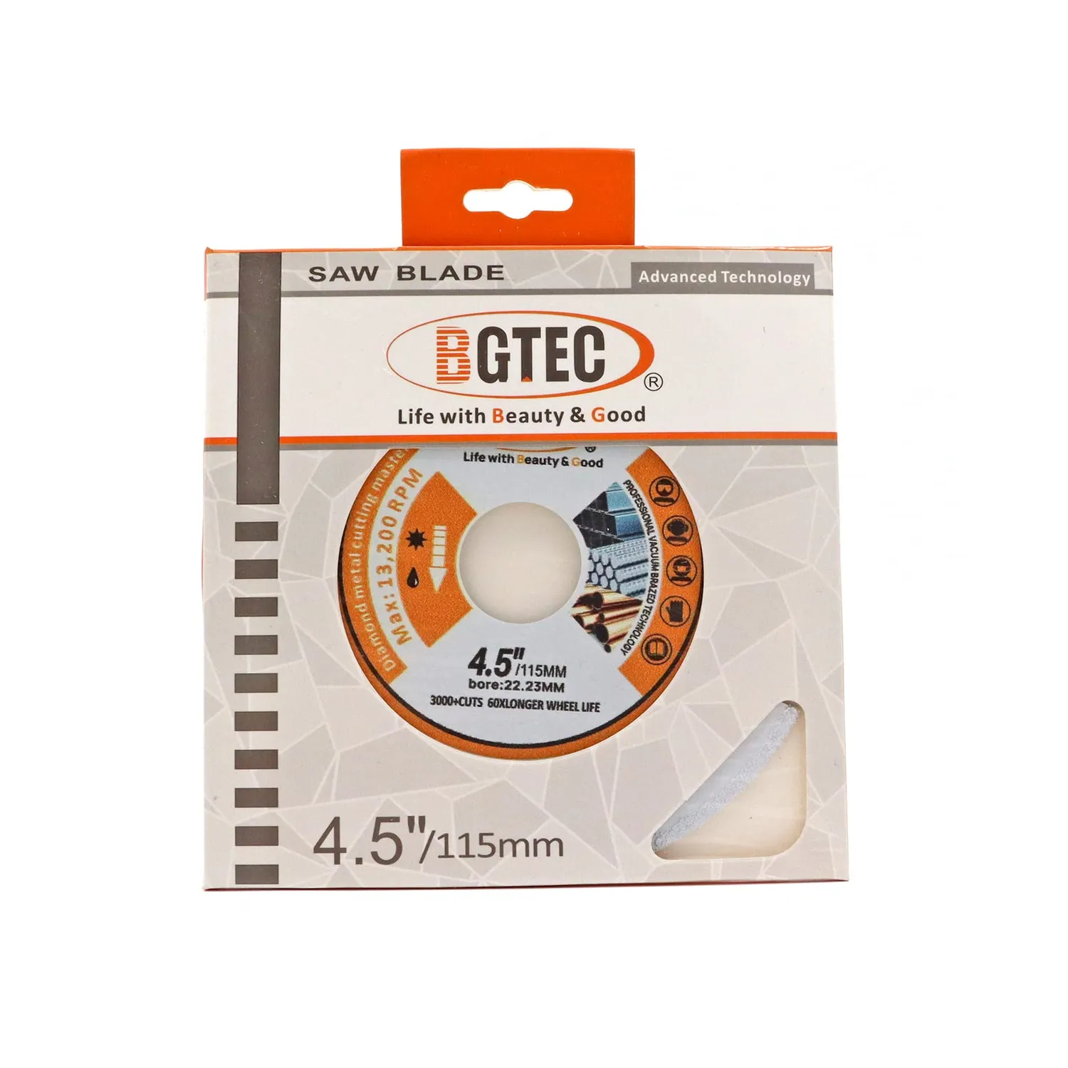 BGTEC disco diamantato 115 mm per metallo brasato