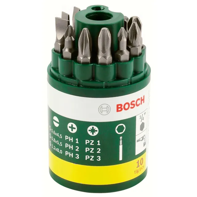 Bosch Expert 2607019454 barattolo inserti 10 pezzi PH-PZ