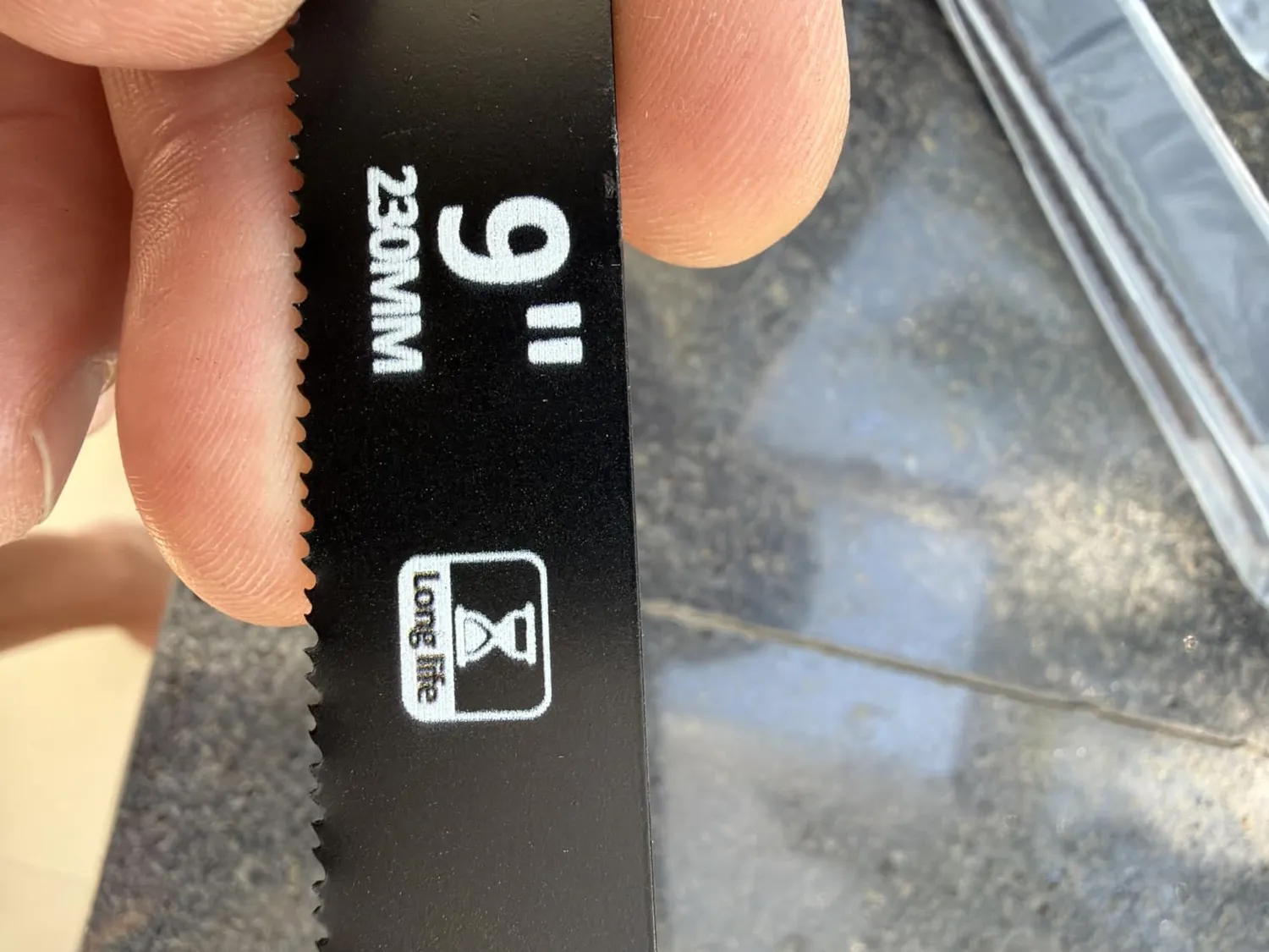 BGTEC lame gattuccio 230 mm 5 pezzi metallo 14-18 TPI