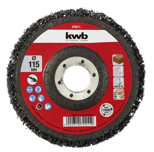 KWB disco pulizia nylon 115 mm 4792-11 smerigliatrice