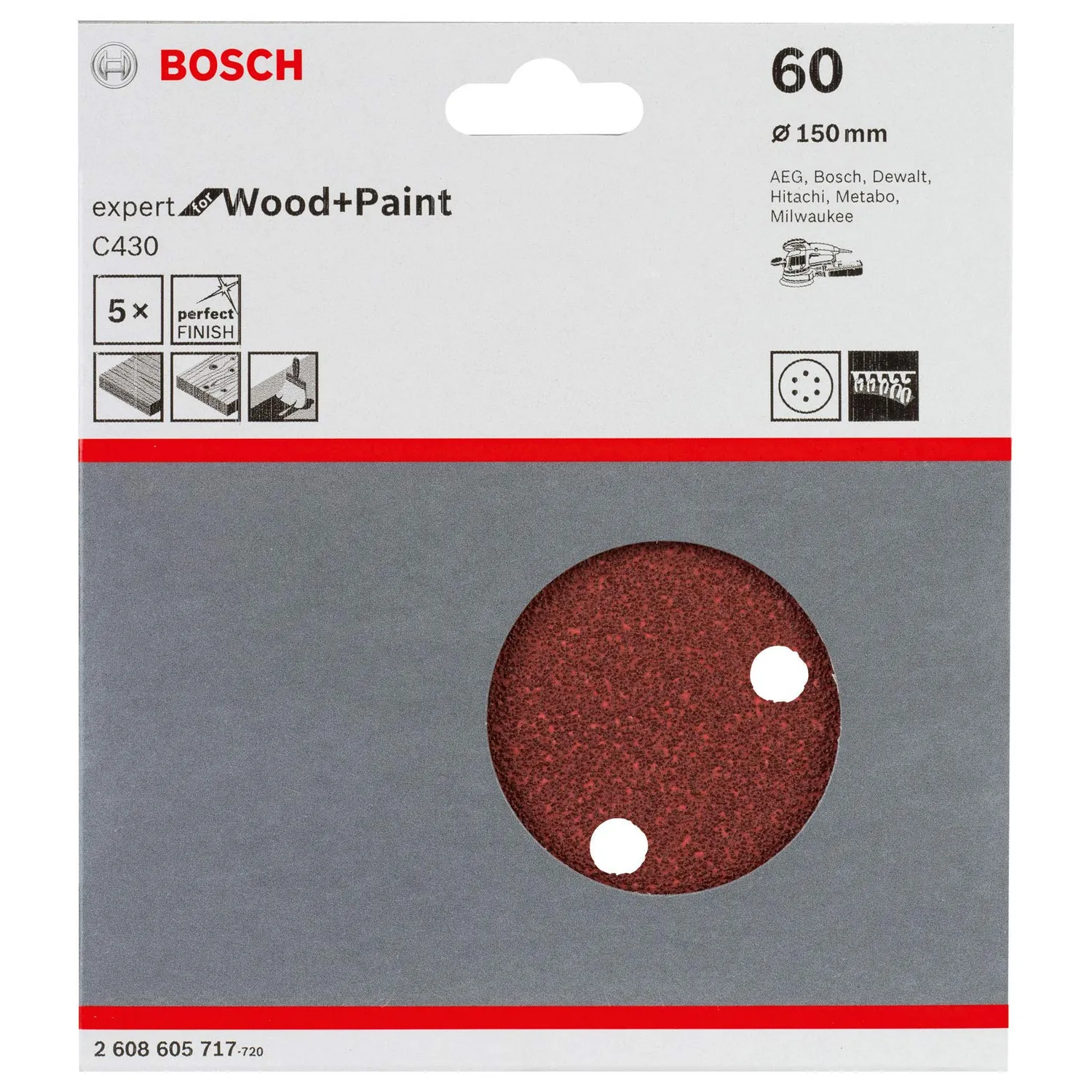 Bosch Expert dischi abrasivi 150 mm grana 120