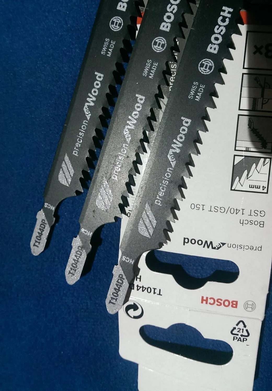 Bosch Expert T1044DP Lame Seghetto Alternativo 3 Pz Legno
