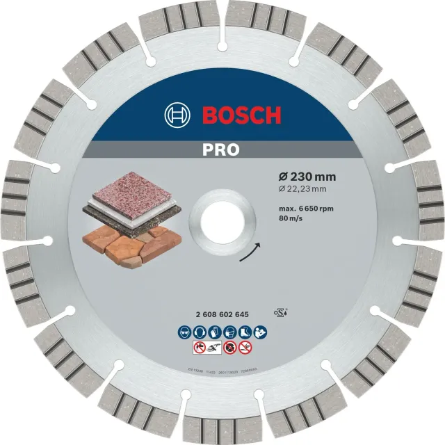 Bosch Expert PRO Stone Disco Diamantato 230mm Pietra