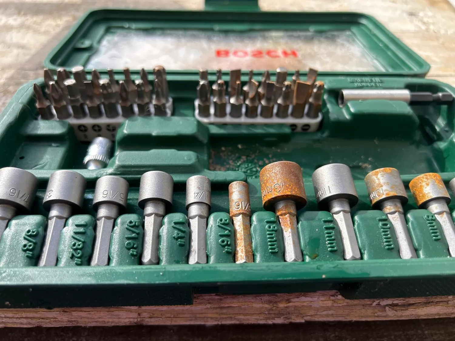 Bosch 2607019504 set bit avvitamento 46 pezzi verde