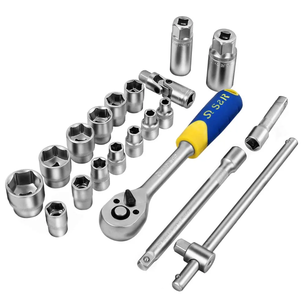 S&R Set chiavi bussola 3/8" 20pz 6-24mm candele CrV