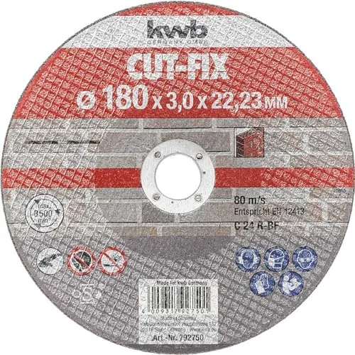 KWB Cut-Fix 792750 disco pietra 180x22 mm spessore 3