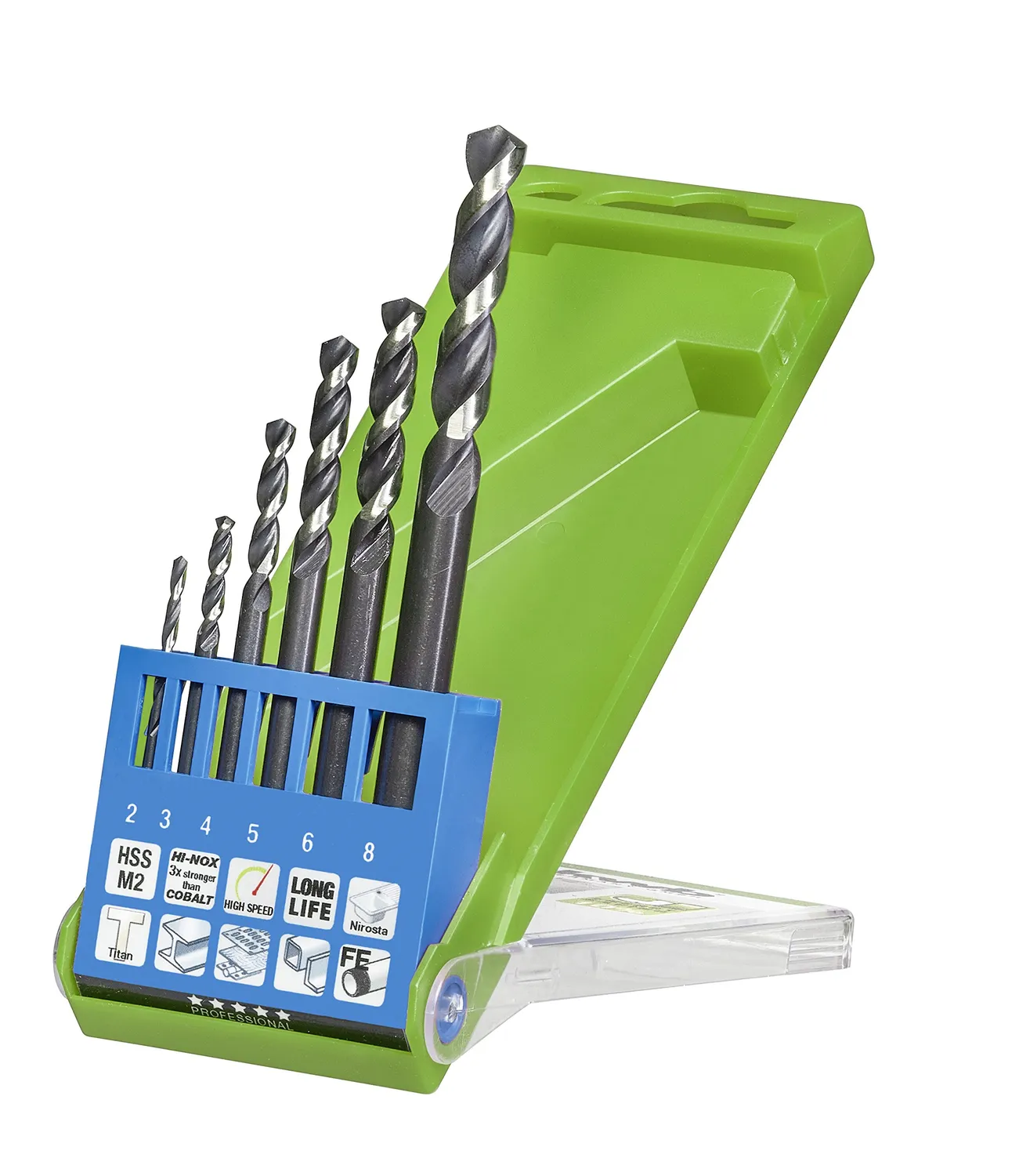 KWB Akku-Top HI-NOX 258819 punte metallo 19 pezzi HSS