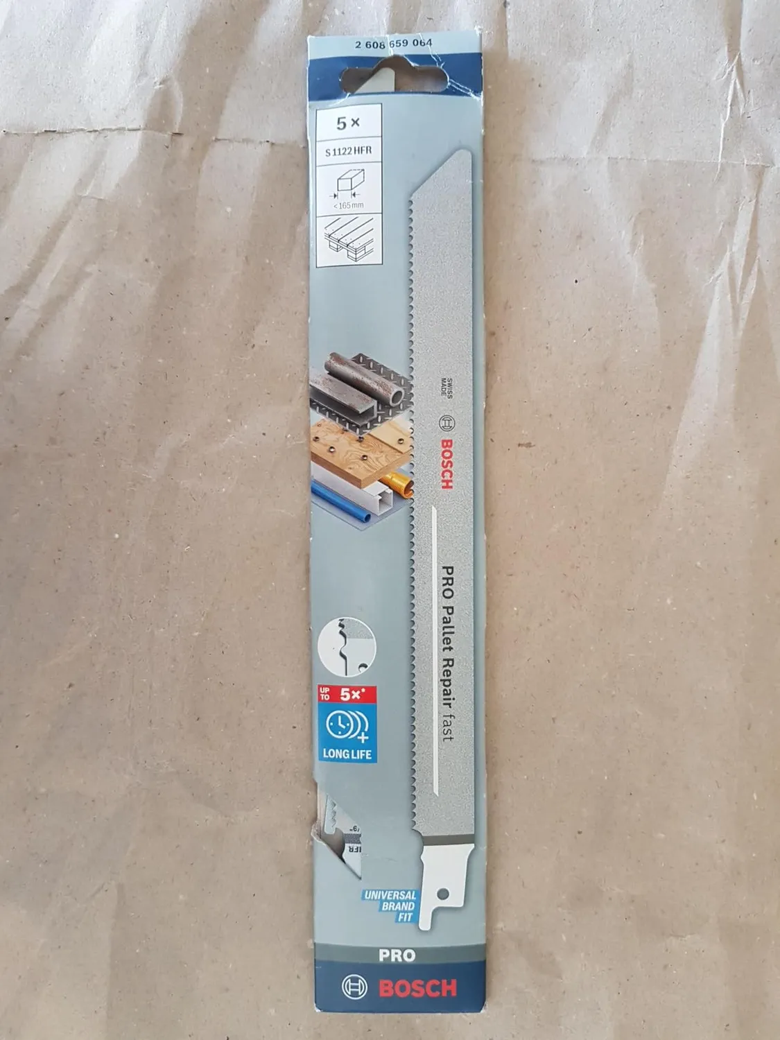 Bosch Expert Pro Pallet S1022HFR lama sciabola 200 mm 5 pezzi