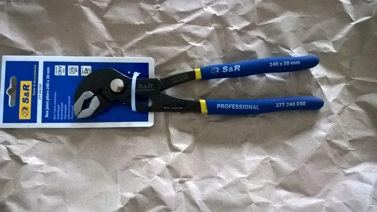 S&R pinza pappagallo regolabile 240x30 mm Cr-V