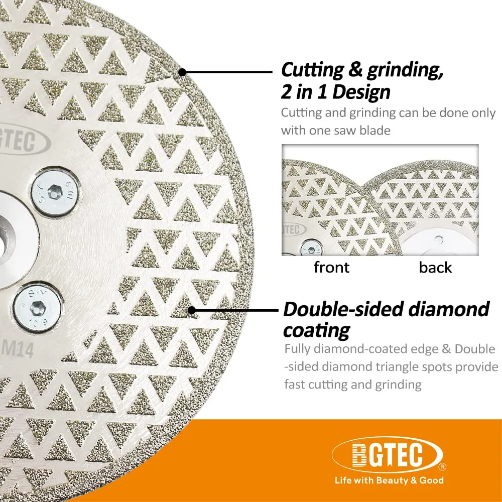 BGTEC disco diamantato 230 mm attacco M14 grana 40/50
