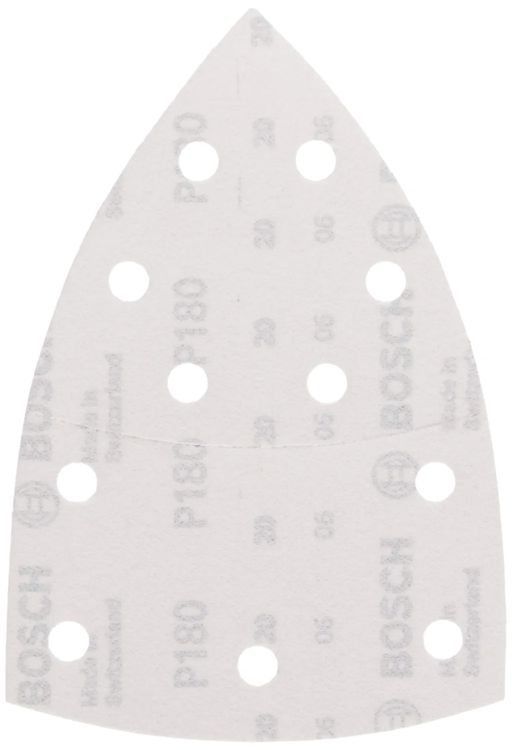 Bosch Fogli Abrasivi Grana 180 11 Fori 102x62 mm 10 pz