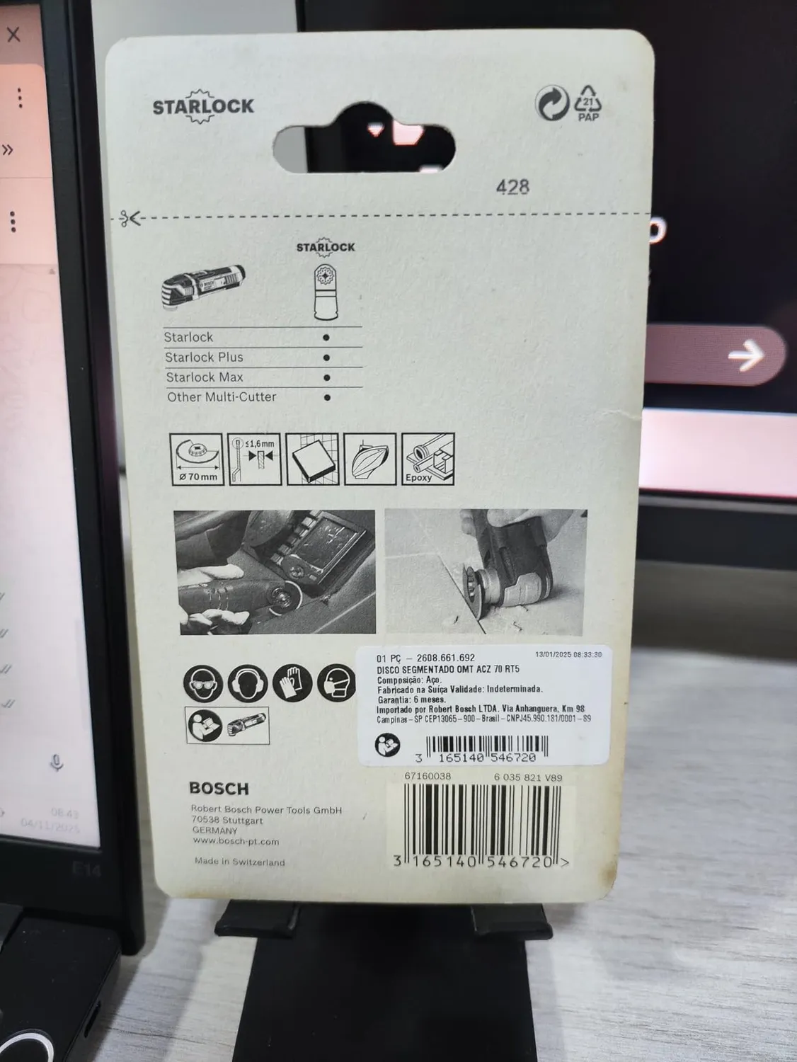 Bosch Expert ACZ 70 RT5 lama diamantata 70 mm malta
