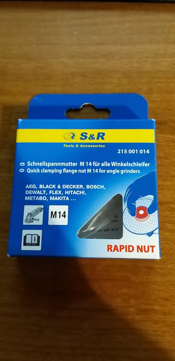 S&R dado flangia serraggio rapido M14 smerigliatrice 46 mm